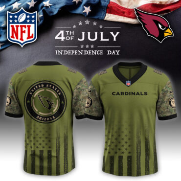 Arizona Cardinals NFL x 4th of July USA Army Jersey