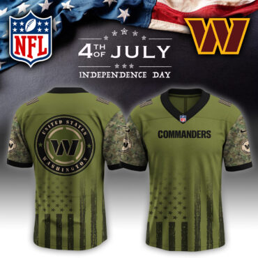 Washington Commanders NFL x 4th of July USA Army Jersey