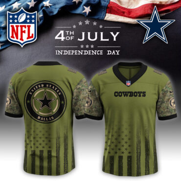 Dallas Cowboys NFL x 4th of July USA Army Jersey