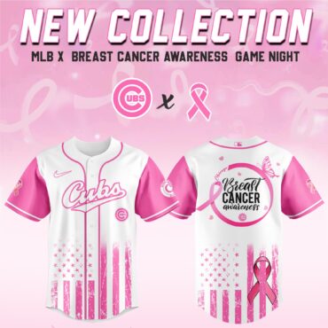 Chicago Cubs MLB x Breast Cancer Awareness Month Hope in Pink Baseball Jersey