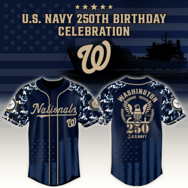 Washington Nationals x MLB Honoring 250 Years of the U.S. Navy – MLB Baseball Jersey