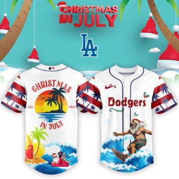 Los Angeles Dodgers MLB x Christmas July Santa 2025 Baseball Jersey