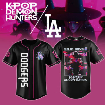 Los Angeles Dodgers MLB x KPop Demon Hunters Saja Boys Baseball Jersey