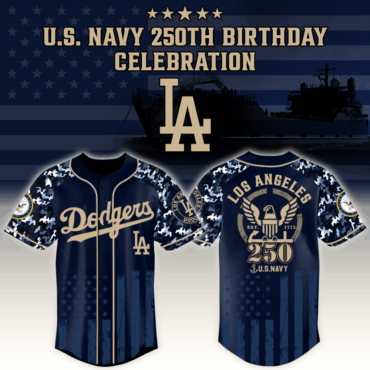 Los Angeles Dodgers x MLB Honoring 250 Years of the U.S. Navy – MLB Baseball Jersey