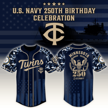 Minnesota Twins x MLB Honoring 250 Years of the U.S. Navy – MLB Baseball Jersey
