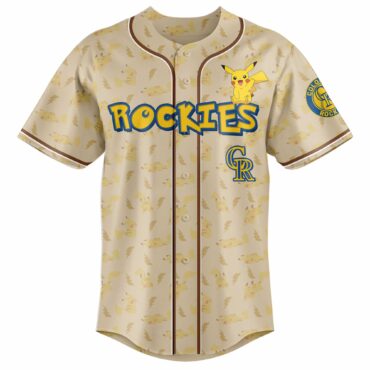 Colorado Rockies MLB x Pokemon Go Baseball Jersey