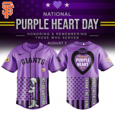 San Francisco Giants MLB x USA Purple Heart Day Baseball Jersey