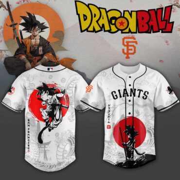 San Francisco Giants MLB x Dragon Ball Super Saiyan Baseball Jersey Collection