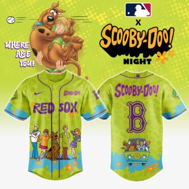 Boston Red Sox MLB x Scooby Doo Baseball Jersey
