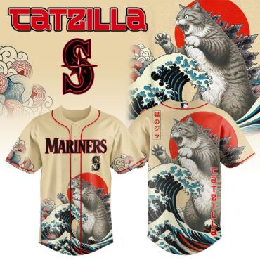 Seattle Mariners MLB x Catzilla Style Japans Baseball Jersey