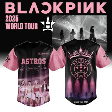 Houston Astros MLB x BLACKPINK Crown Baseball Jersey