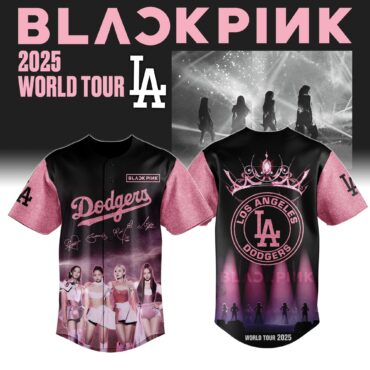 Los Angeles Dodgers MLB x BLACKPINK Crown Baseball Jersey