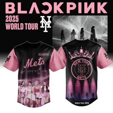 New York Mets MLB x BLACKPINK Crown Baseball Jersey