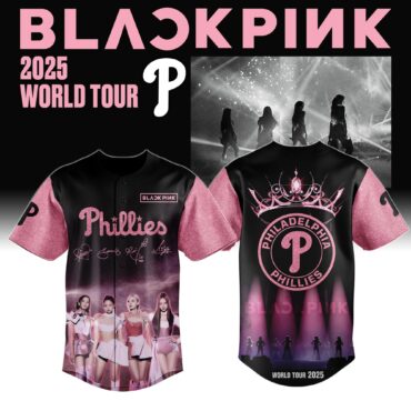 Philadelphia Phillies MLB x BLACKPINK Crown Baseball Jersey