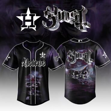 Houston Astros MLB x Ghost Night Show Baseball Jersey