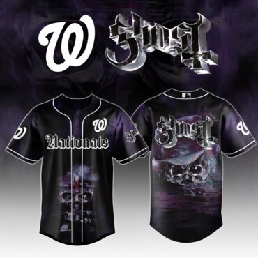 Washington Nationals MLB x Ghost Night Show Baseball Jersey