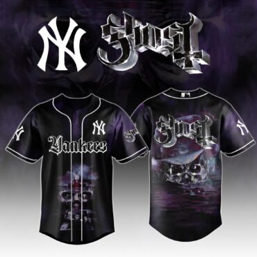 New York Yankees MLB x Ghost Night Show Baseball Jersey