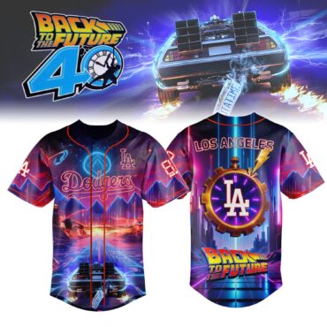 Los Angeles Dodgers MLB x Back to the Future Baseball Jersey