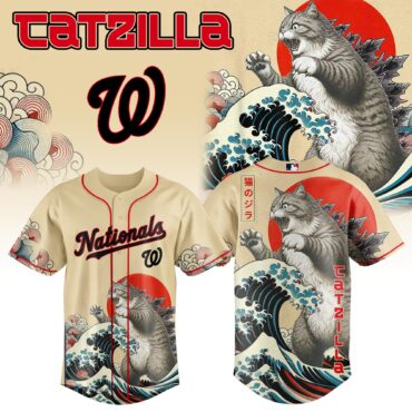 Washington Nationals MLB x Catzilla Style Japans Baseball Jersey