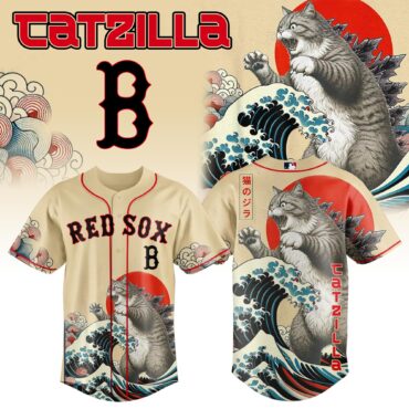 Boston Red Sox MLB x Catzilla Style Japans Baseball Jersey