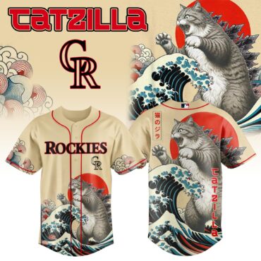 Colorado Rockies MLB x Catzilla Style Japans Baseball Jersey