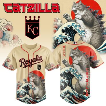 Kansas City Royals MLB x Catzilla Style Japans Baseball Jersey