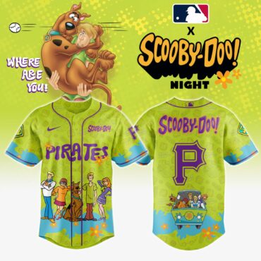 Pittsburgh Pirates MLB x Scooby Doo Baseball Jersey