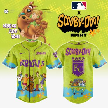Kansas City Royals MLB x Scooby Doo Baseball Jersey