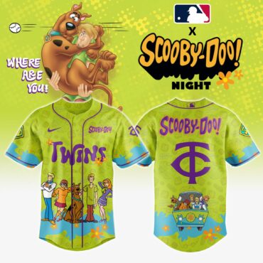 Minnesota Twins MLB x Scooby Doo Baseball Jersey