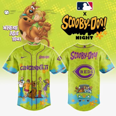 Cincinnati Reds MLB x Scooby Doo Baseball Jersey
