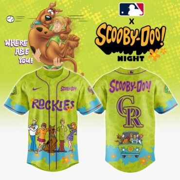 Colorado Rockies MLB x Scooby Doo Baseball Jersey