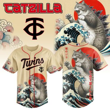 Minnesota Twins MLB x Catzilla Style Japans Baseball Jersey