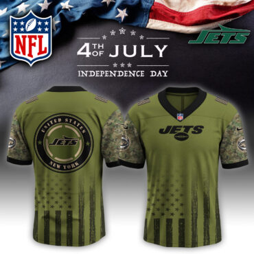New York Jets NFL x 4th of July USA Army Jersey