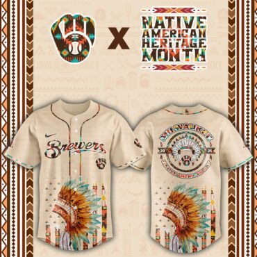 Milwaukee Brewers Native American Heritage Month Baseball Jersey
