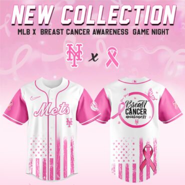 New York Mets MLB x Breast Cancer Awareness Month Hope in Pink Baseball Jersey