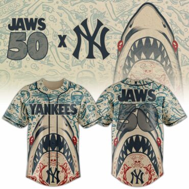 New York Yankees MLB x JAWS 50th Anniversary Baseball Jersey