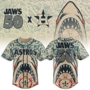 Houston Astros MLB x JAWS 50th Anniversary Baseball Jersey