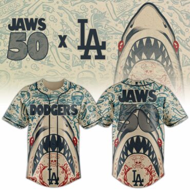 Los Angeles Dodgers MLB x JAWS 50th Anniversary Baseball Jersey