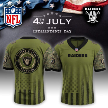 Las Vegas Raiders NFL x 4th of July USA Army Jersey