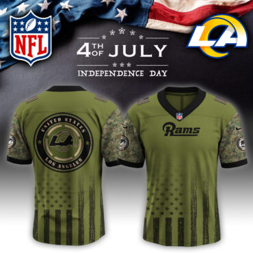 Los Angeles Rams NFL x 4th of July USA Army Jersey
