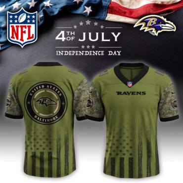 Baltimore Ravens NFL x 4th of July USA Army Jersey