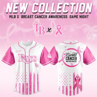 Tampa Bay Rays MLB x Breast Cancer Awareness Month Hope in Pink Baseball Jersey