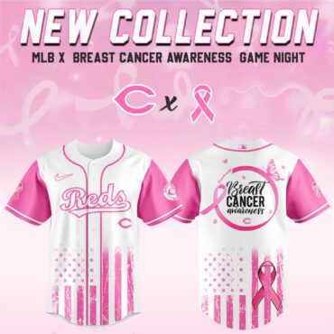 Cincinnati Reds MLB x Breast Cancer Awareness Month Hope in Pink Baseball Jersey