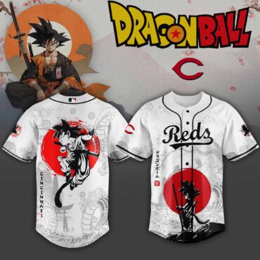 Cincinnati Reds MLB x Dragon Ball Super Saiyan Baseball Jersey Collection