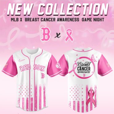Boston Red Sox MLB x Breast Cancer Awareness Month Hope in Pink Baseball Jersey