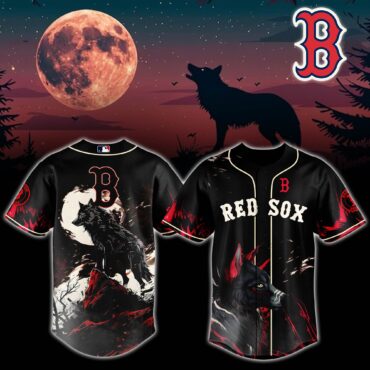 Boston Red Sox MLB x Wolf Baseball Jersey