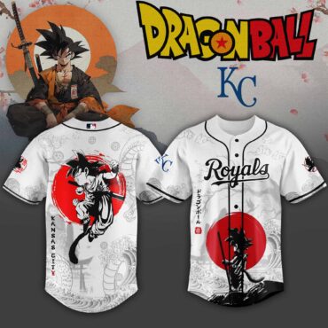 Kansas City Royals MLB x Dragon Ball Super Saiyan Baseball Jersey Collection