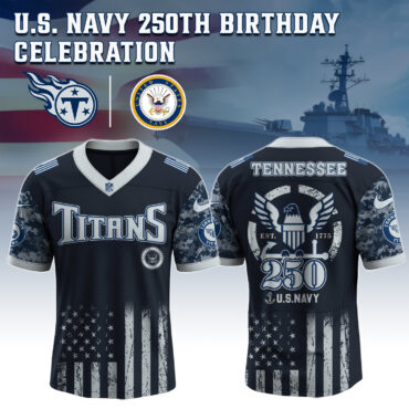 Tennessee Titans NFL x 4th of July USA Navy Army Jersey