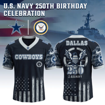 Dallas Cowboys NFL x 4th of July USA Navy Army Jersey