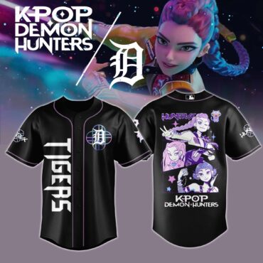 Detroit Tigers MLB x KPop Demon Hunters Baseball Jersey